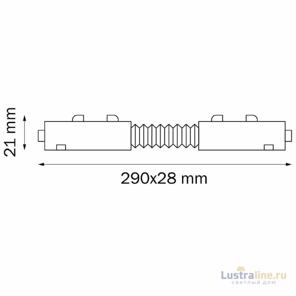 Соединитель трековый однофазный Lightstar Teta 505156