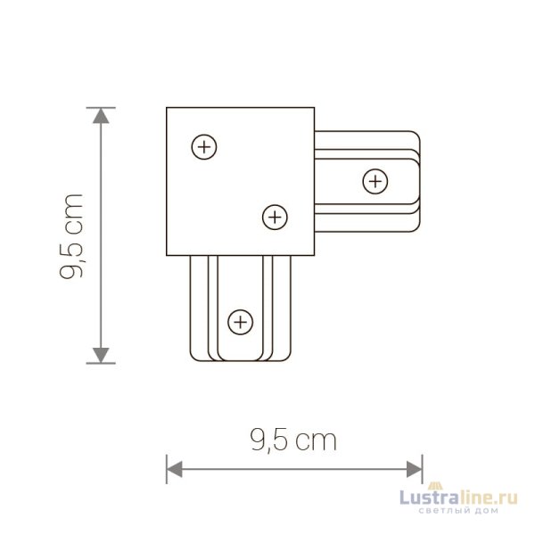 Коннектор L-образный Nowodvorski Profile Recessed 8971