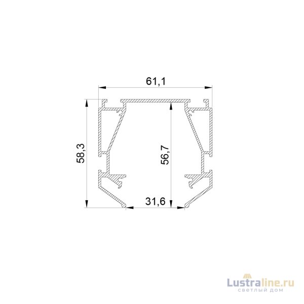 Профиль для натяжного потолка Lightstar Teta 505420