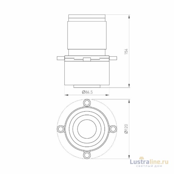 Насадка кадрирующая Arlight LGD-CROPLENS-R85 (BK) 046746