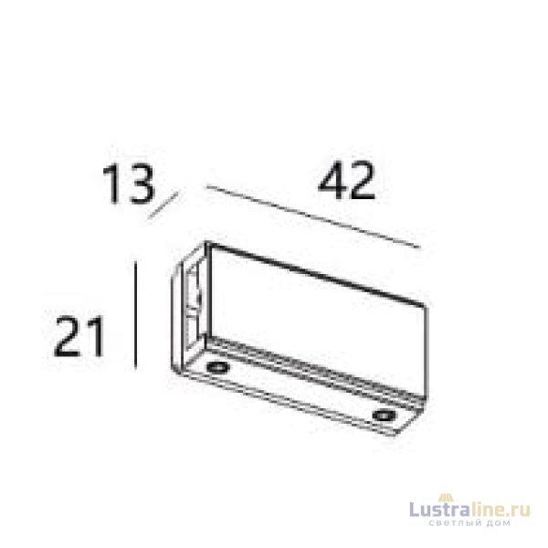 Соединитель линейный Italline Fantom IT010-4013 black