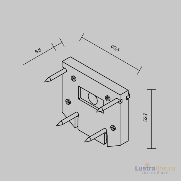 Торцевая заглушка Maytoni Exility TRA034D-EC-422W