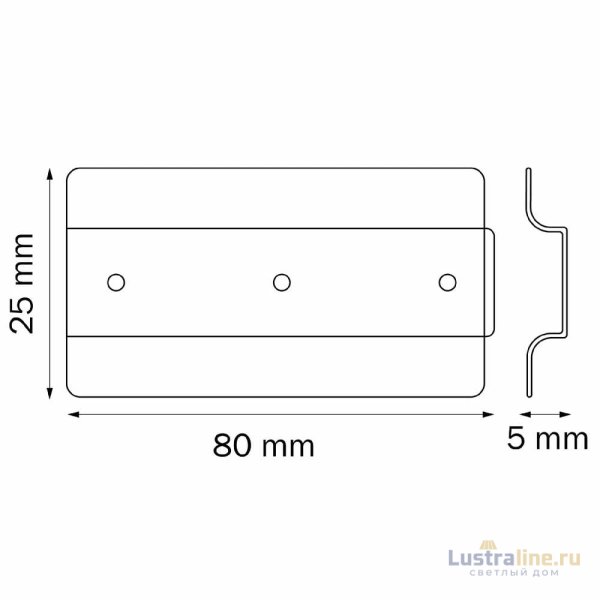 Планка соединительная к треку Lightstar Teta 505186