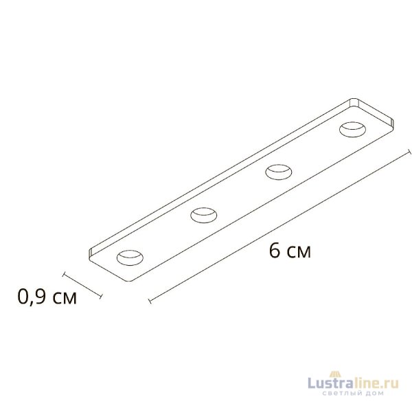 Коннектор прямой для магнитного шинопровода Arte Lamp Linea-accessories A484305I