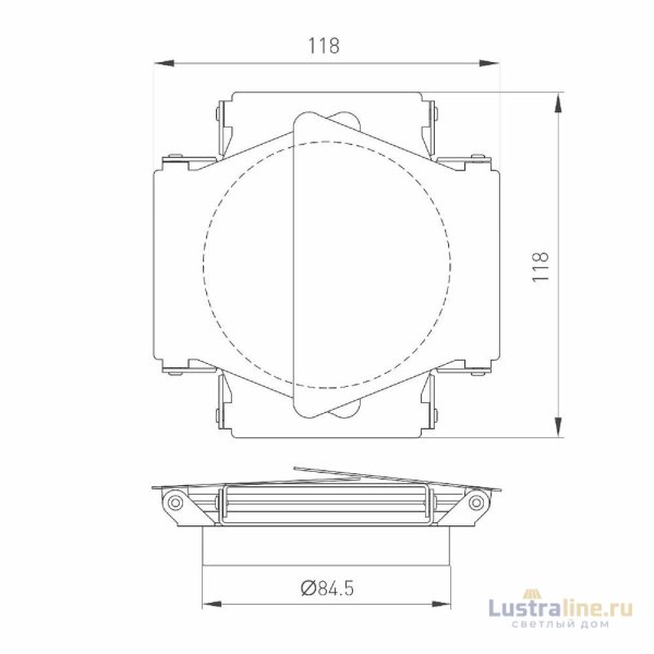 Шторки кашетирующие Arlight LGD-BARNDOORS-R85 (WH) 046761