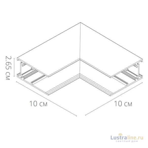 Коннектор угловой Arte Lamp Linea-accessories A480833 Коннектор угловой Arte Lamp Linea-accessories A480833