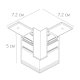 Коннектор для шинопровода Arte Lamp Linea-Accessories A480606