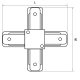 Коннектор X-образный Lightstar Barra 502146