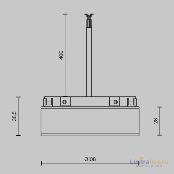 Блок питания встраиваемый Maytoni Basity DC48В 2A IP54 TRA172DR-100W-B