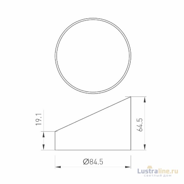 Бленда Arlight LGD-HOOD-R85 (BK) 046770