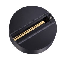 Трехфазная чаша крепления для стационарной фиксации прожекторов Novotech track black 3phase 135073 Трехфазная чаша крепления для стационарной фиксации прожекторов Novotech track black 3phase 135073