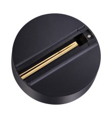 Трехфазная чаша крепления для стационарной фиксации прожекторов Novotech track black 3phase 135073