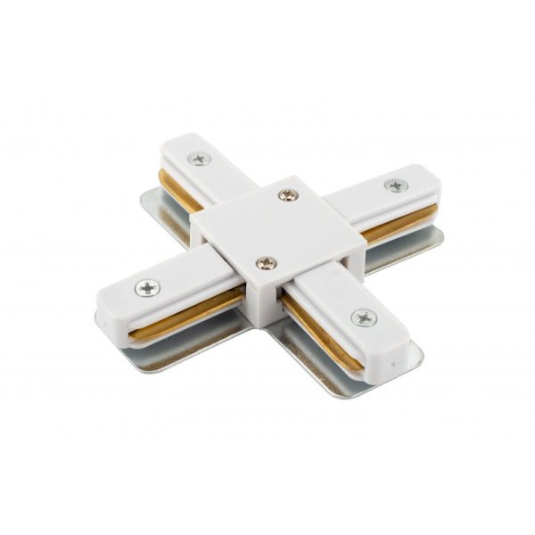Коннектор Х-образный Denkirs DK Track White TR1104-WH