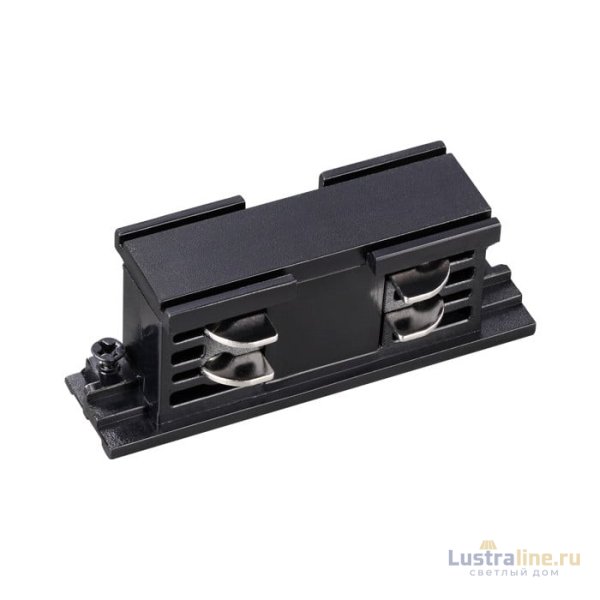 Коннектор внутренний Novotech track black 3phase 135043 Коннектор внутренний Novotech track black 3phase 135043