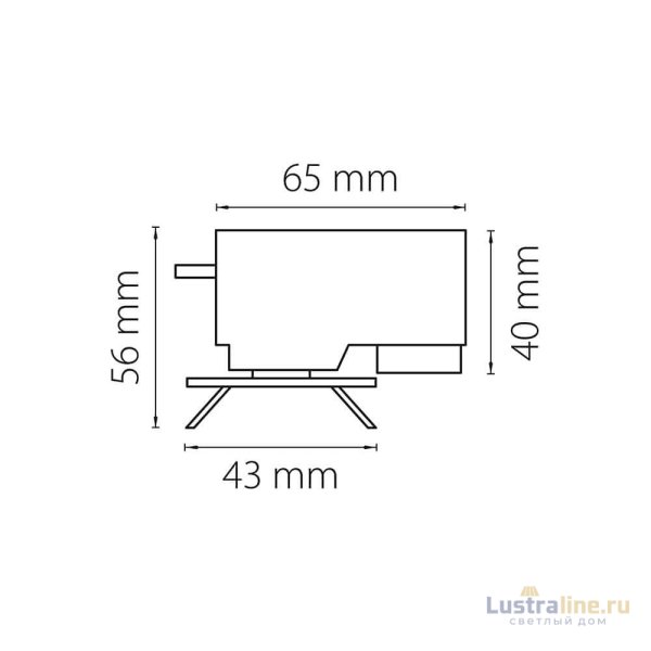 Адаптер для шинопровода Lightstar Asta 592026 Адаптер для шинопровода Lightstar Asta 592026