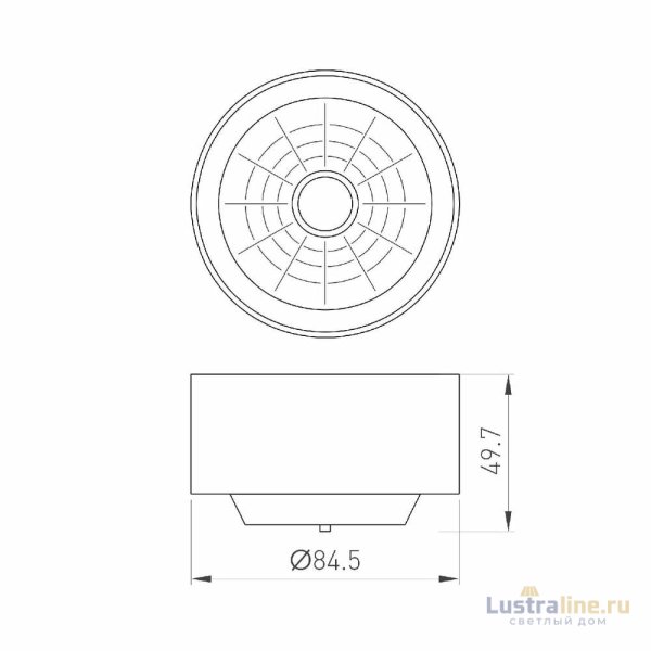 Рефлектор с посадочным кольцом Arlight LGD-REFLECTOR-RING-R85 (WH) 046769