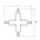 Коннектор X-образный Lightstar Barra 504147