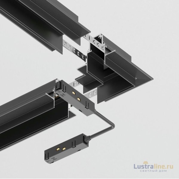Угловой коннектор Maytoni Magnetic track system TRA004CL-22B Угловой коннектор Maytoni Magnetic track system TRA004CL-22B