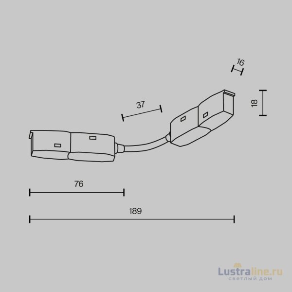 Коннектор для шинопровода Maytoni Magnetic track system Exility TRA034CS-B Коннектор для шинопровода Maytoni Magnetic track system Exility TRA034CS-B