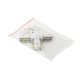 Коннектор Х-образный Denkirs DK Track White TR1104-WH