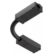 Трековый угловой коннектор (гибкий) EKS COLIBRI 220V чёрный, 100 шт/кор 0У-00001342
