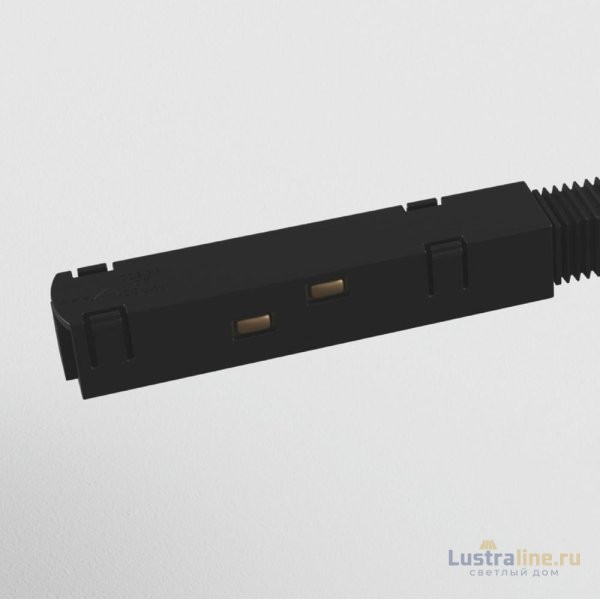 Прямой коннектор питания Maytoni Magnetic track system TRA004PC-22B Прямой коннектор питания Maytoni Magnetic track system TRA004PC-22B