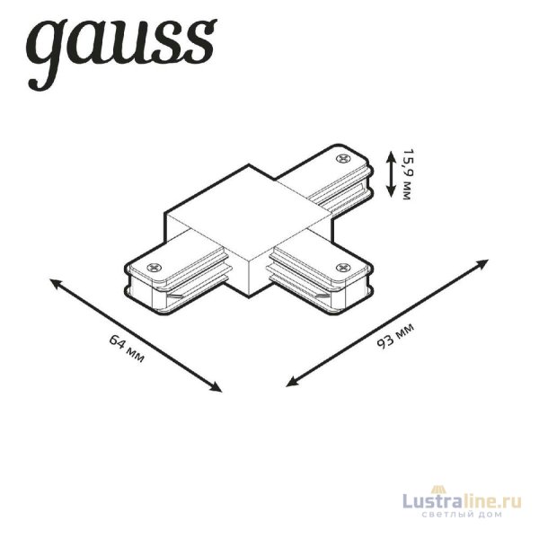 Коннектор T-образный Gauss TR109