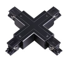 Коннектор X-образный Novotech track black 3phase 135053