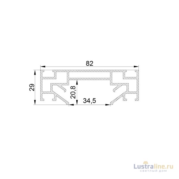 Профиль для натяжного потолка Lightstar Barra 502420