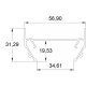 Профиль для шинопроводов Denkirs TR3050 TR3050-AL