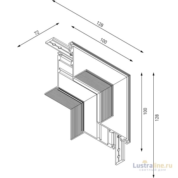 Коннектор угловой внутренний Lumker SY-LINK-INT-T2-WH 013617