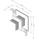Коннектор угловой внутренний Lumker SY-LINK-INT-T2-WH 013617