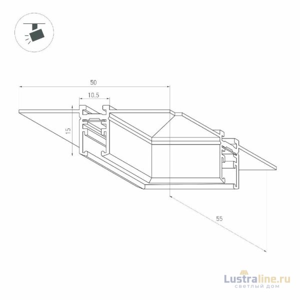Коннектор угловой Arlight MAG-MICROCOSM-CON-FDW-L90 044524