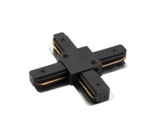 Коннектор Х-образный Denkirs DK Track Black TR1104-BK