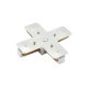 Коннектор Х-образный Denkirs DK Track White TR1104-WH