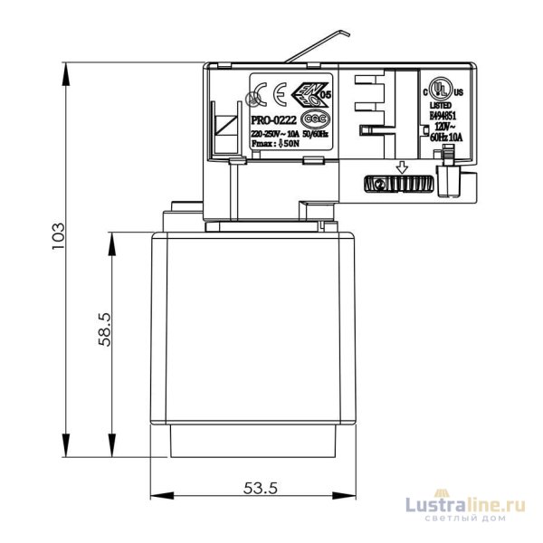 Адаптер розетки Deko-Light 710025