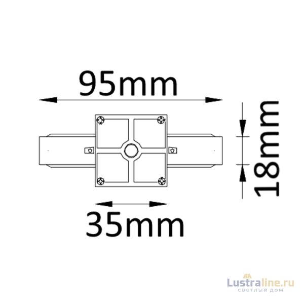Соединитель линейный (однофазный) Crystal Lux CLT 0.211 CLT 0.211 01 WH