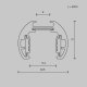 Шинопровод магнитный Maytoni Exility TRXM034-R-412B