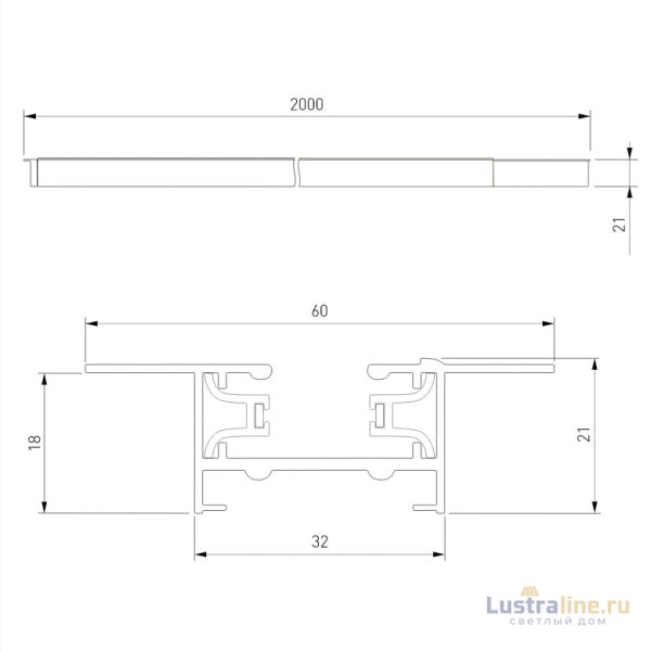 Шинопровод встраиваемый однофазный Elektrostandard Track Rail WH Recessed 4690389178535 Шинопровод встраиваемый однофазный Elektrostandard Track Rail WH Recessed 4690389178535