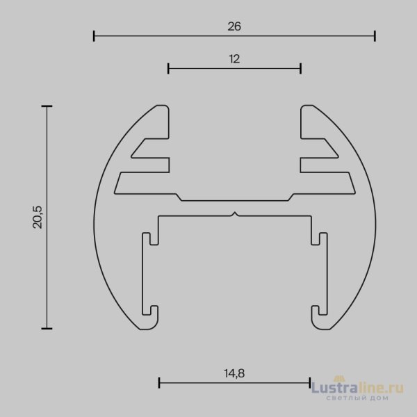 Шинопровод накладной/подвесной Maytoni Busbar trunkings Basity TRX172-R-113B