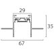 Шинопровод встраиваемый магнитный Italline Kreator IT09-9021 black