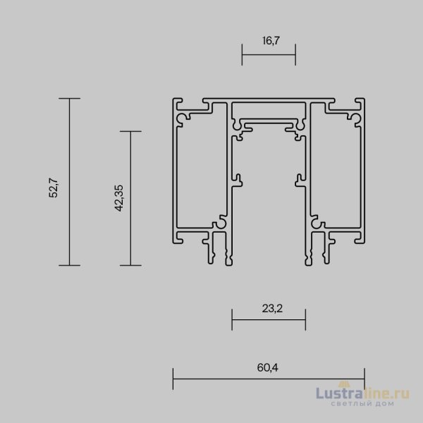 Шинопровод встраиваемый Maytoni Exility TRX034D-422B
