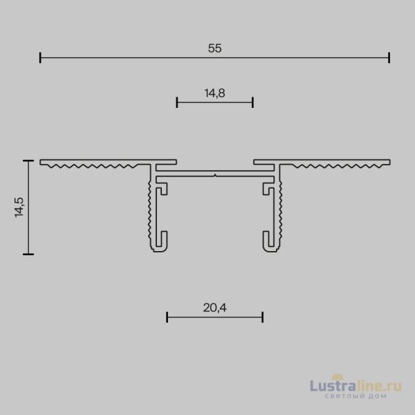 Шинопровод встраиваемый Maytoni Busbar trunkings Basity TRX172-123B