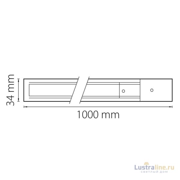 Шинопровод однофазный Lightstar Barra 502015 Шинопровод однофазный Lightstar Barra 502015