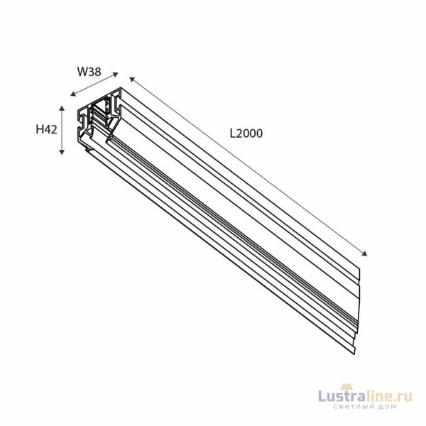 Шинопровод под натяжной потолок Favourite Logica 1014-TB-200