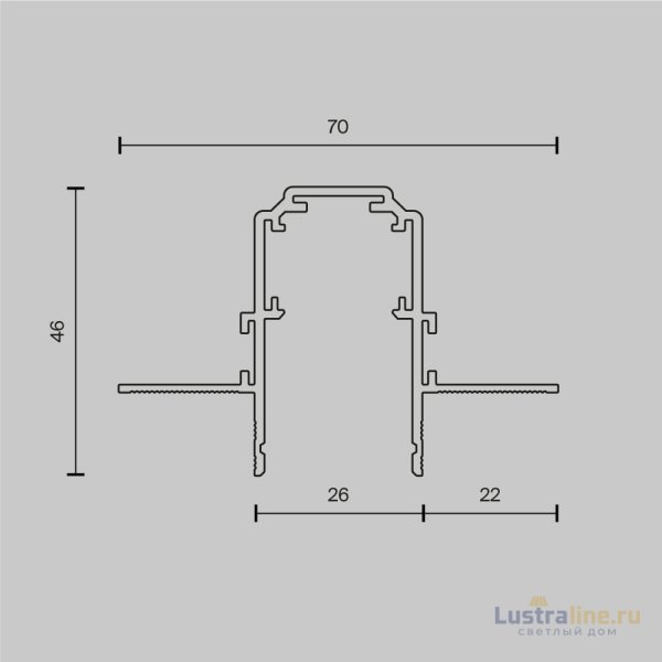 Шинопровод Maytoni Magnetic track system Exility TRX034-423.12B