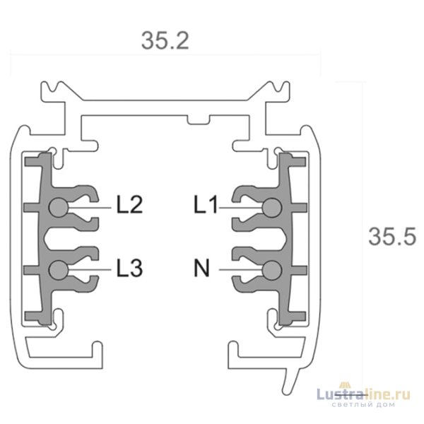 Шинопровод трехфазный Deko-Light D Line 710006