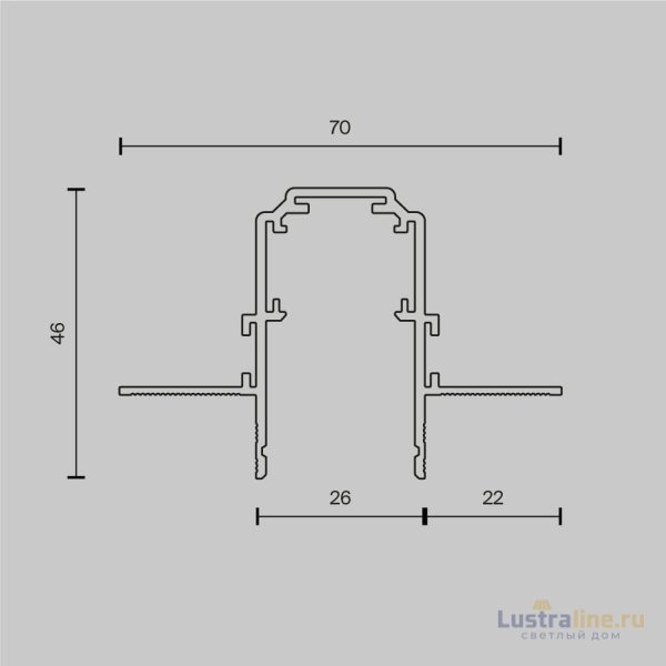 Шинопровод Maytoni Magnetic track system Exility TRX034-422.12B