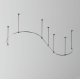 Шинопровод накладной/подвесной Maytoni Flarity TRX154-2SR-D1200-B