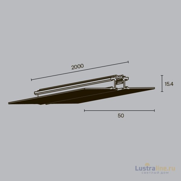 Шинопровод встраиваемый Maytoni Levity TRX184-132B